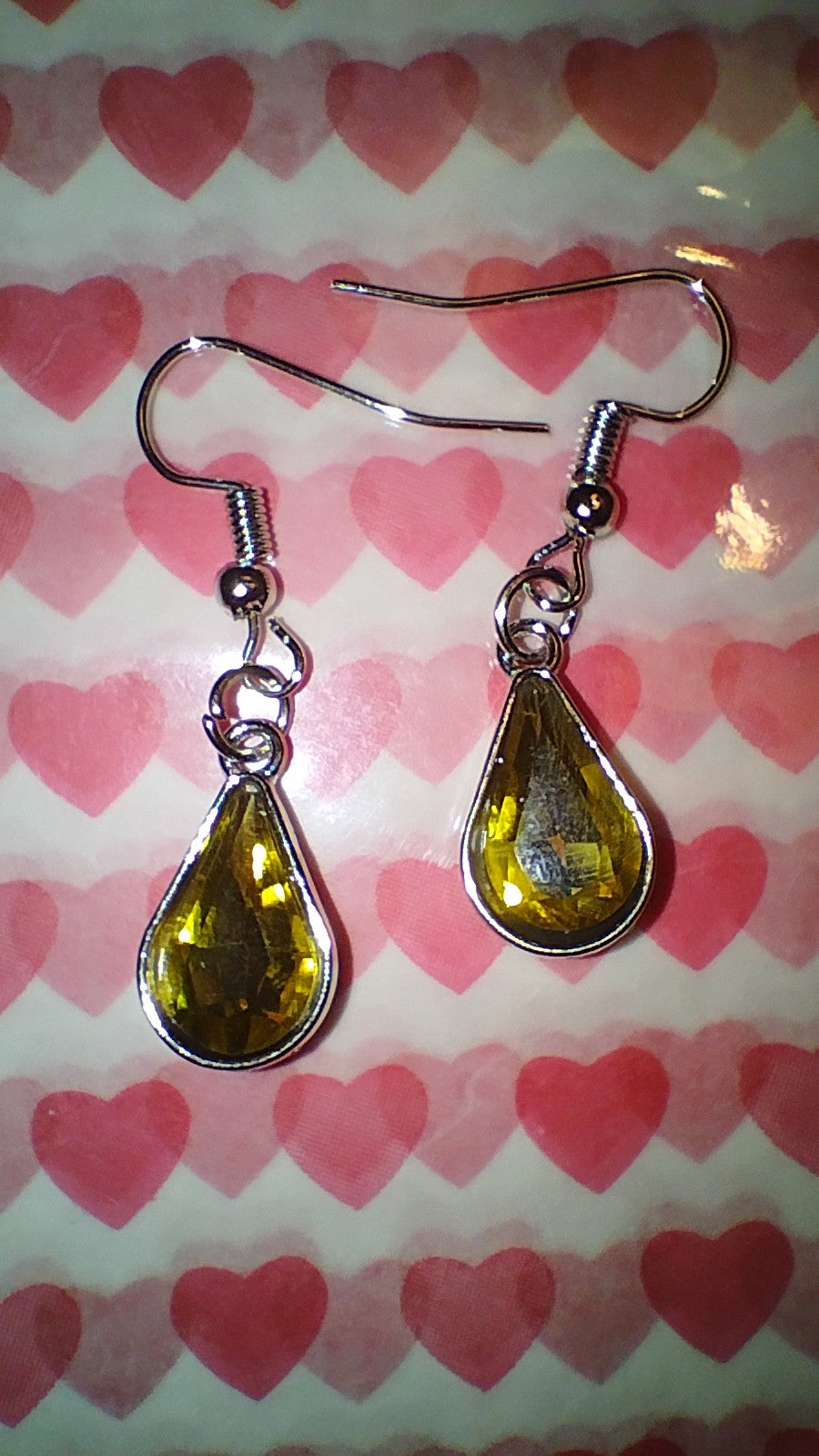 Teardrop Gem Earrings