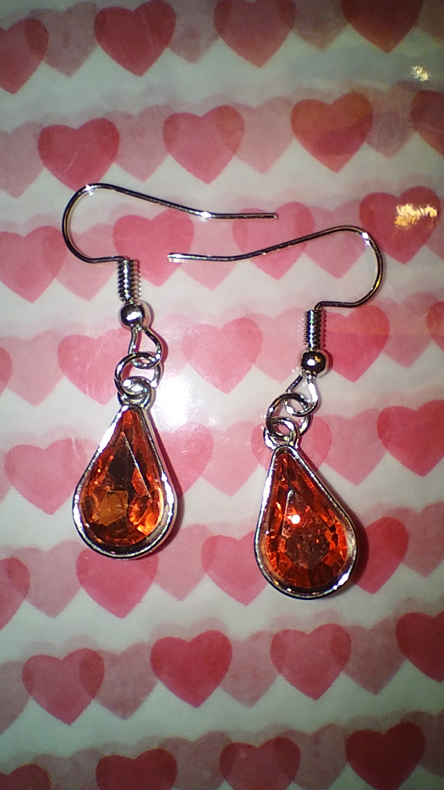 Teardrop Gem Earrings