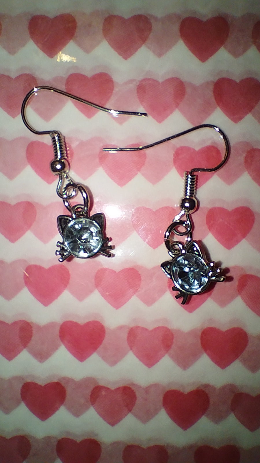 Cat Gem Earrings